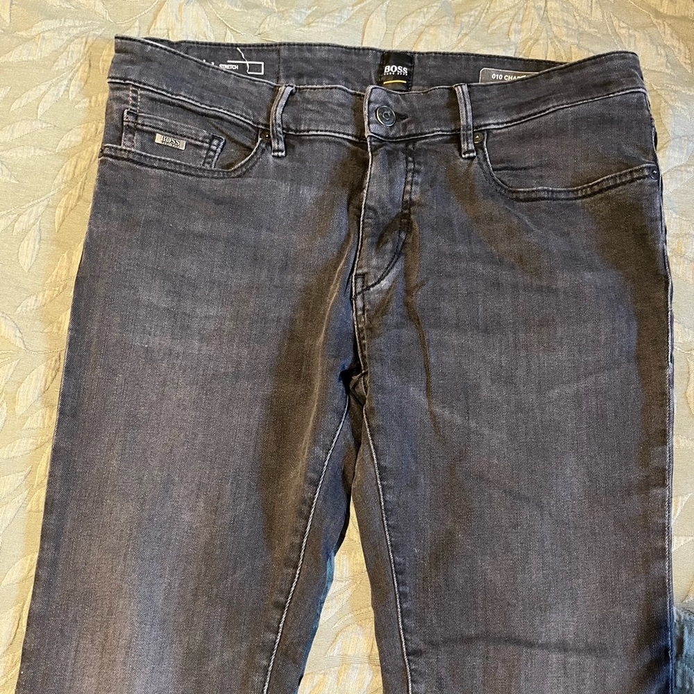 Boss Gray Straight Jeans Classic Style